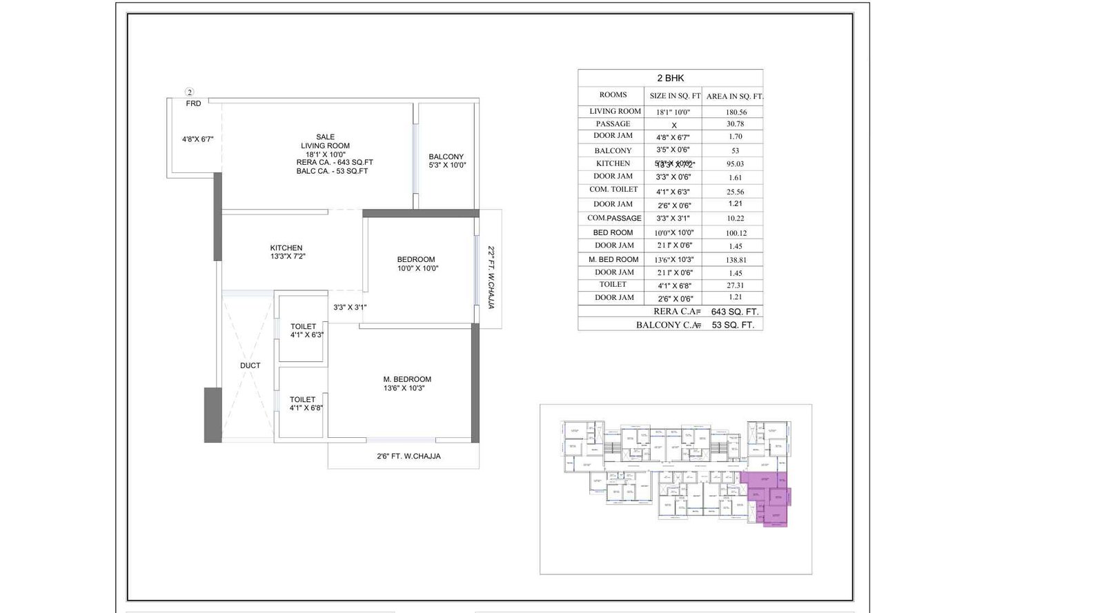 VB-Veer-Hills-Floor-Plan-2-BHK-696-sqft